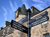 Tourist Signpost and Admirable James Crichton House on North Str