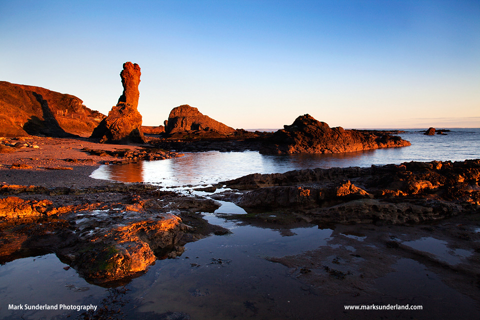 The Rock and Spindle on the Fife Coast Path near St Andrews